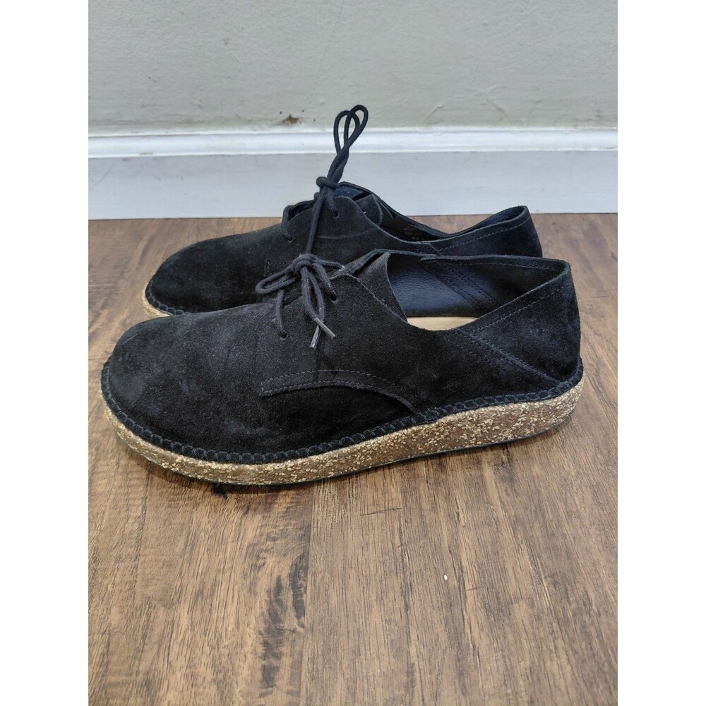 Birkenstock Shoes Espadrille Black Suede Women Size 42EU 11US Regul Casual Shoes